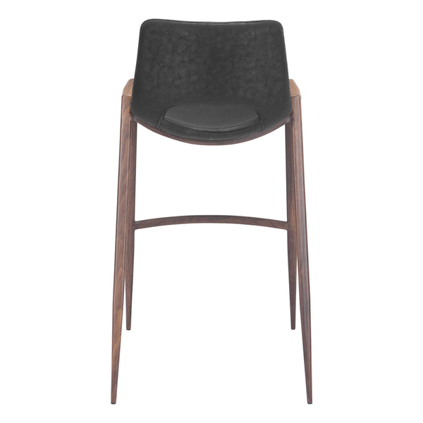 Desi Barstool (Set of 2) Black & Walnut