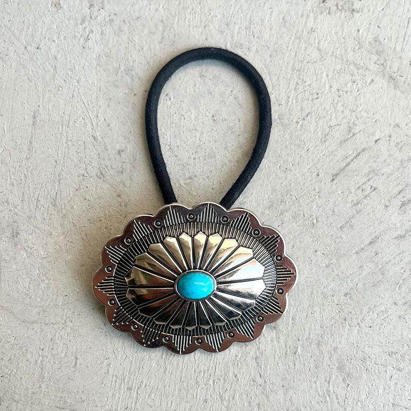 Turquoise Round Shape Hair Rope for Stylish Hair Accessory