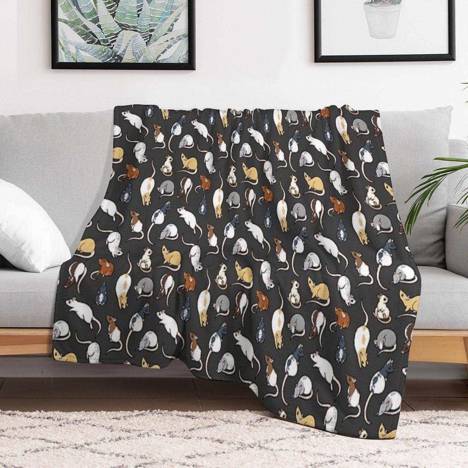Rats Throw Blanket