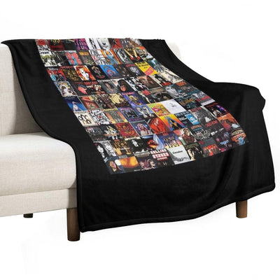 Rock Vinyl Collage Classic Wrinkle-free Throw Blanket