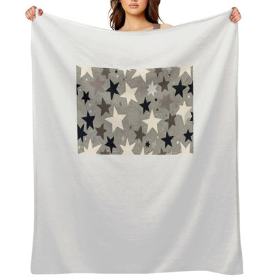 Seamless Pattern of Star All-season Throw Blanket