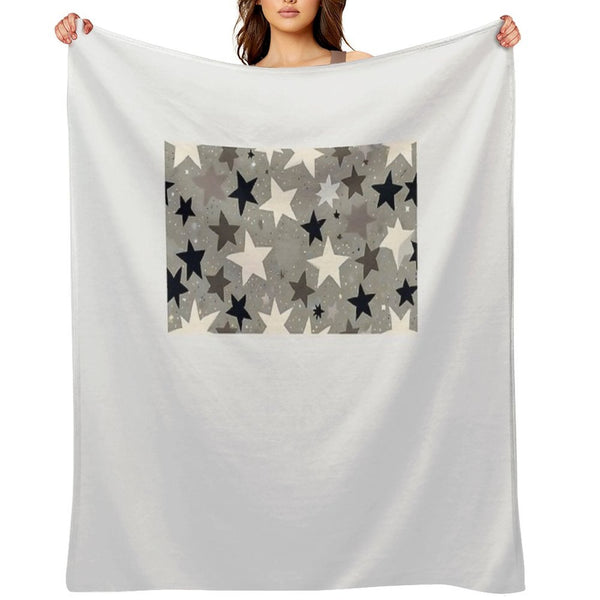 Seamless Pattern of Star All-season Throw Blanket