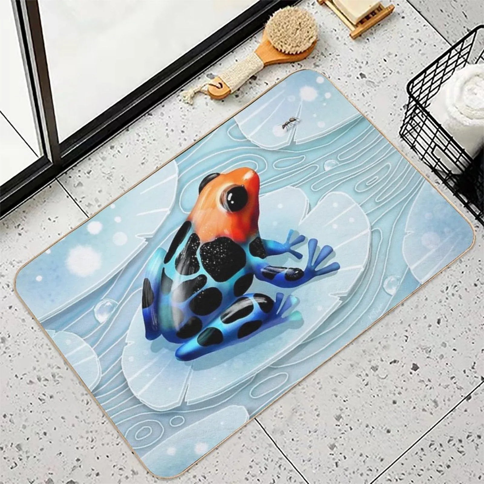 Poison Dart Frog  Rapid-Drying Bath Mat