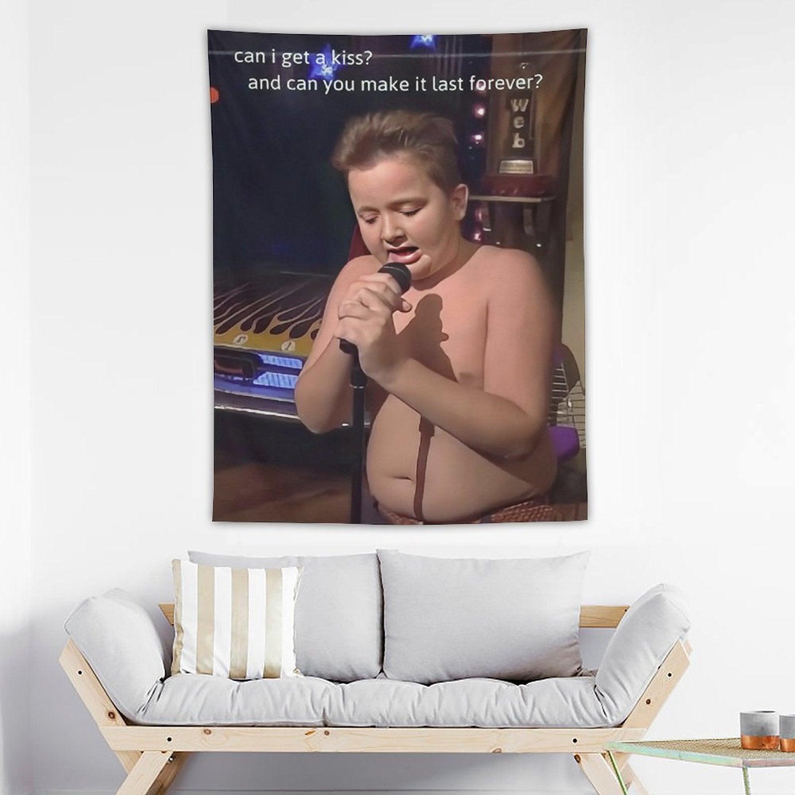 Can I Get A Kiss Gibby Vertical Tapestry