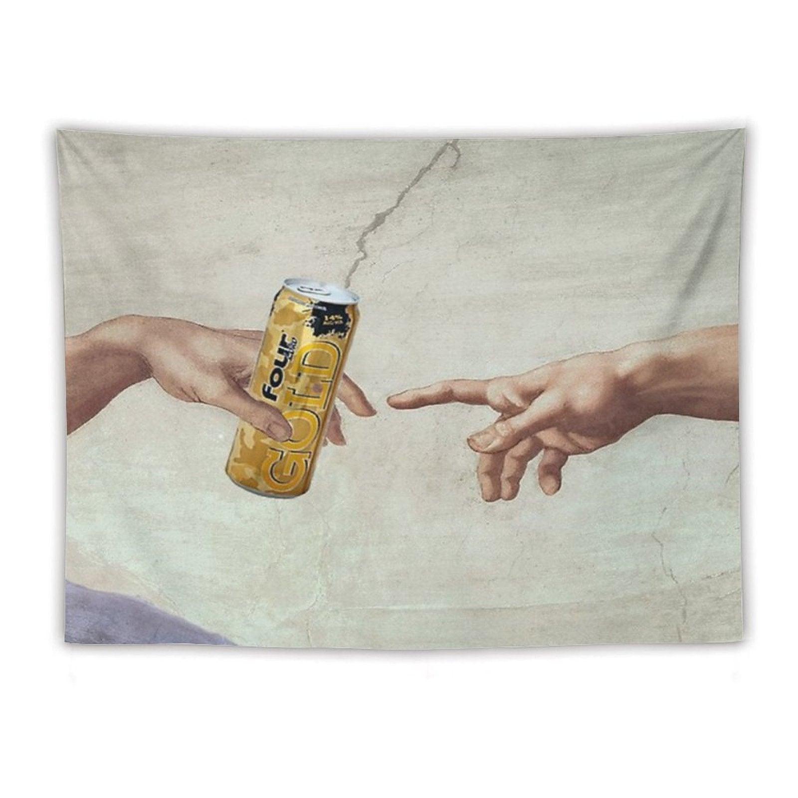 MichelAngelo's Creation of FourLoko Tapestry