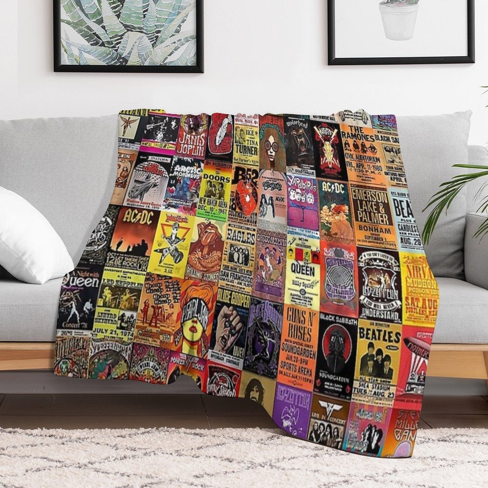 Rock Band Posters - All-season Throw Blanket