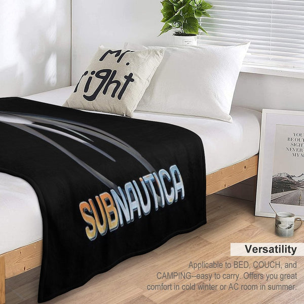 Subnautica - Cuddlefish Velvety-soft Throw Blanket