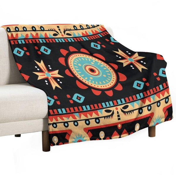 Indigenous Cherokee Nation Pattern Travel-friendly Throw Blanket