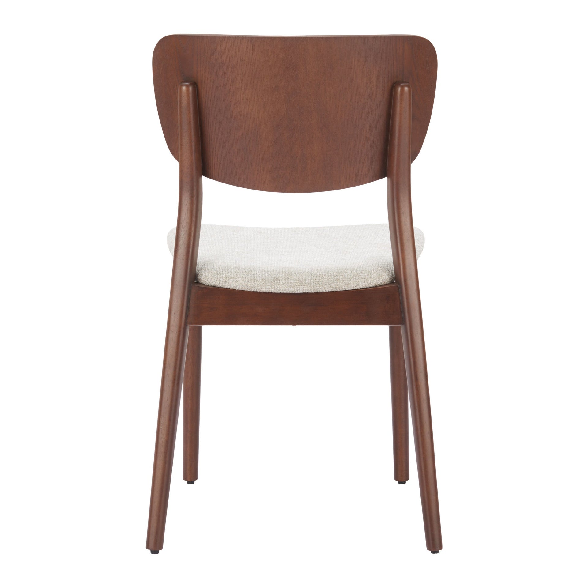 Kellua Dining Chair (Set of 2) Beige & Walnut