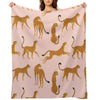 Pink Cheetah Pattern Wrinkle-free Throw Blanket