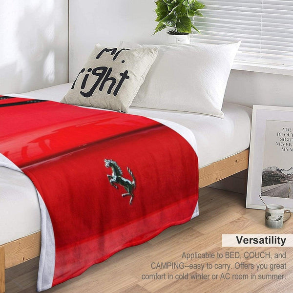 Ferrari Prancing Horse Throw Blanket