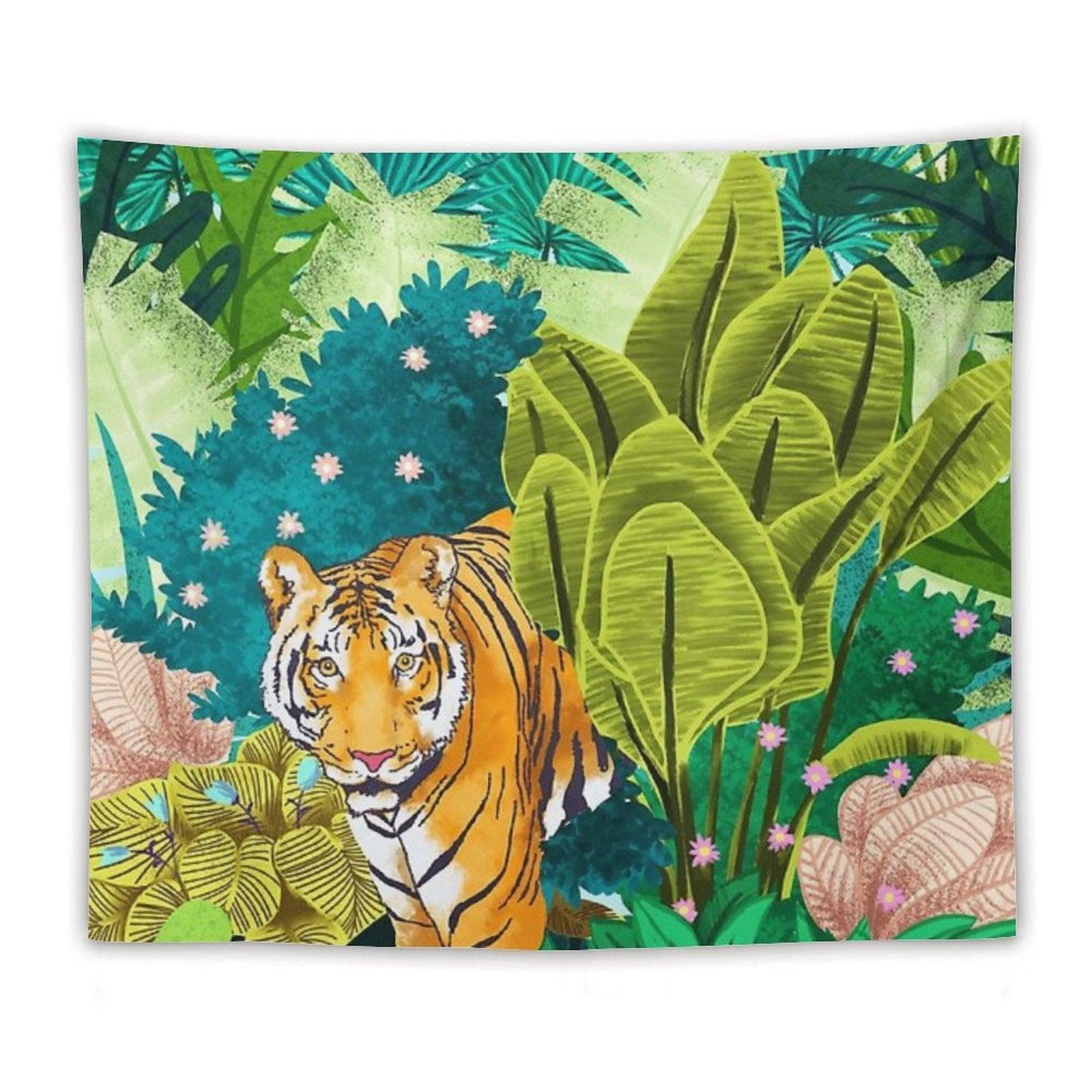 Jungle Tiger Tapestry