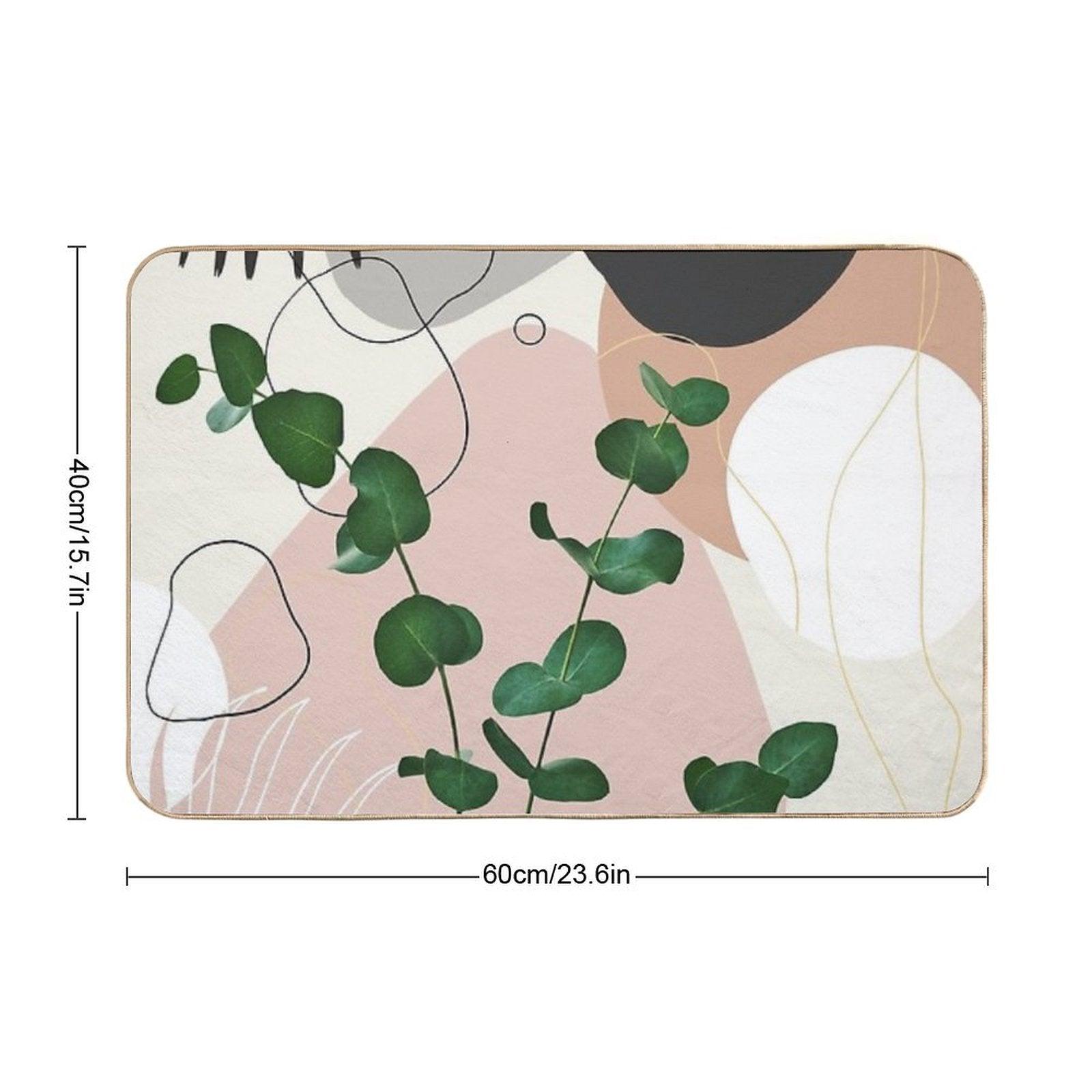 Eucalyptus Fan Palm Finesse #1 #tropical #decor #art Bath Mat