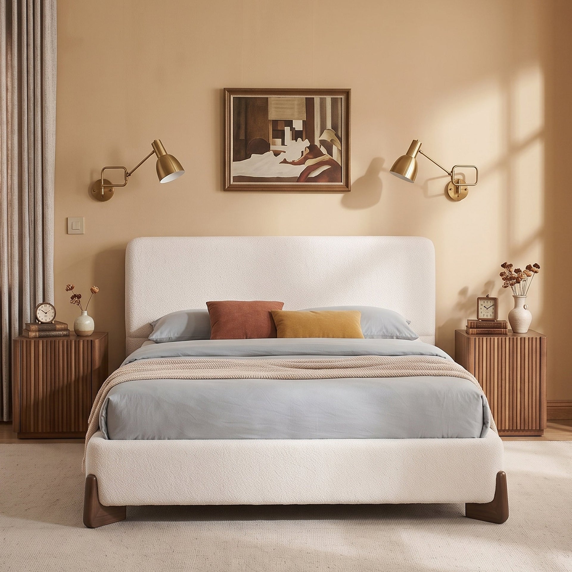 Elegant Terry Upholstered Bed