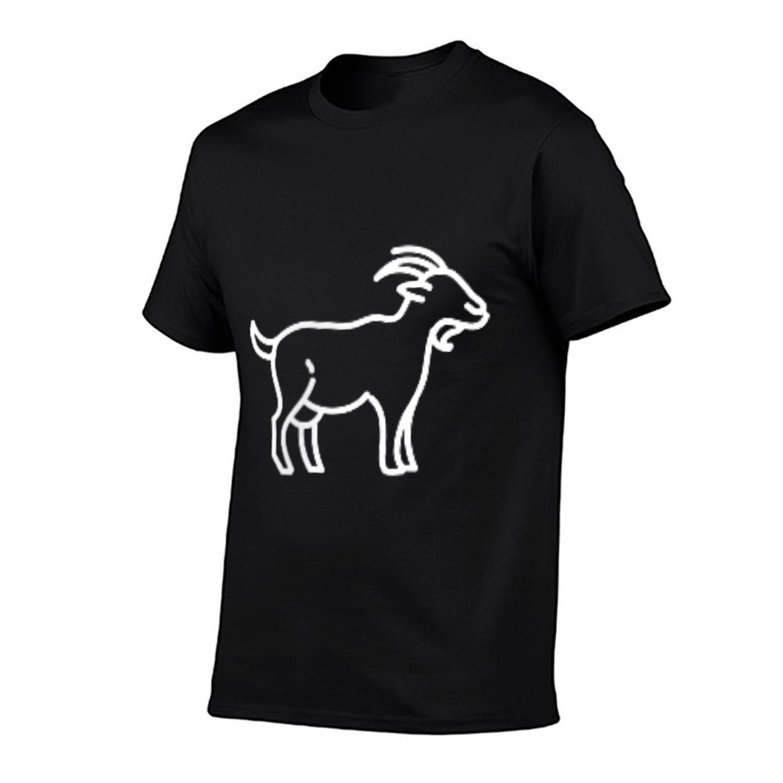 The Pocket Patch Badge Apparel Co. Goat Animal Badge Patch Line Art Icon Outline Gift T-Shirt