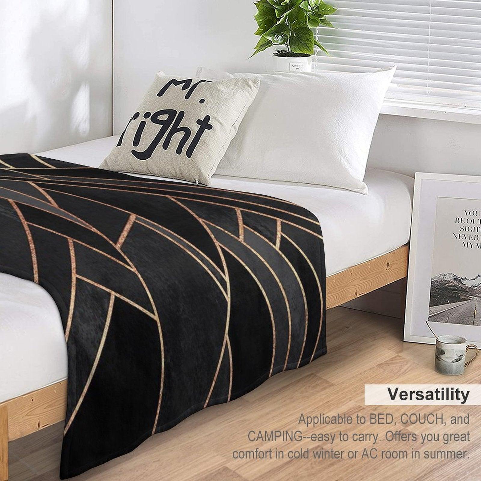 Black Night Throw Blanket