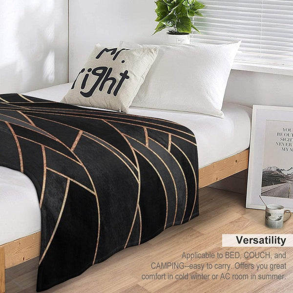Black Night Throw Blanket