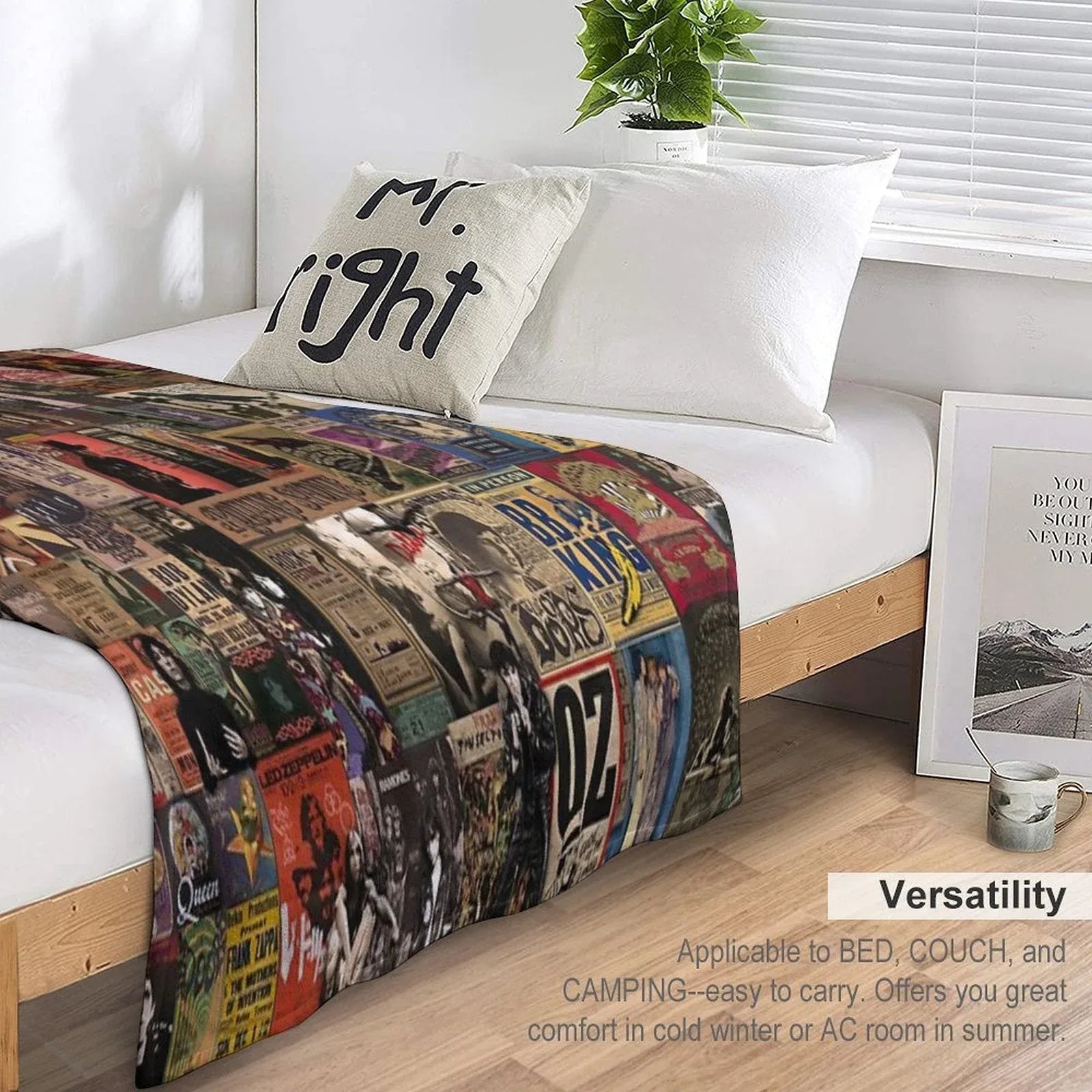Rock N' Roll Stories II Throw Blanket
