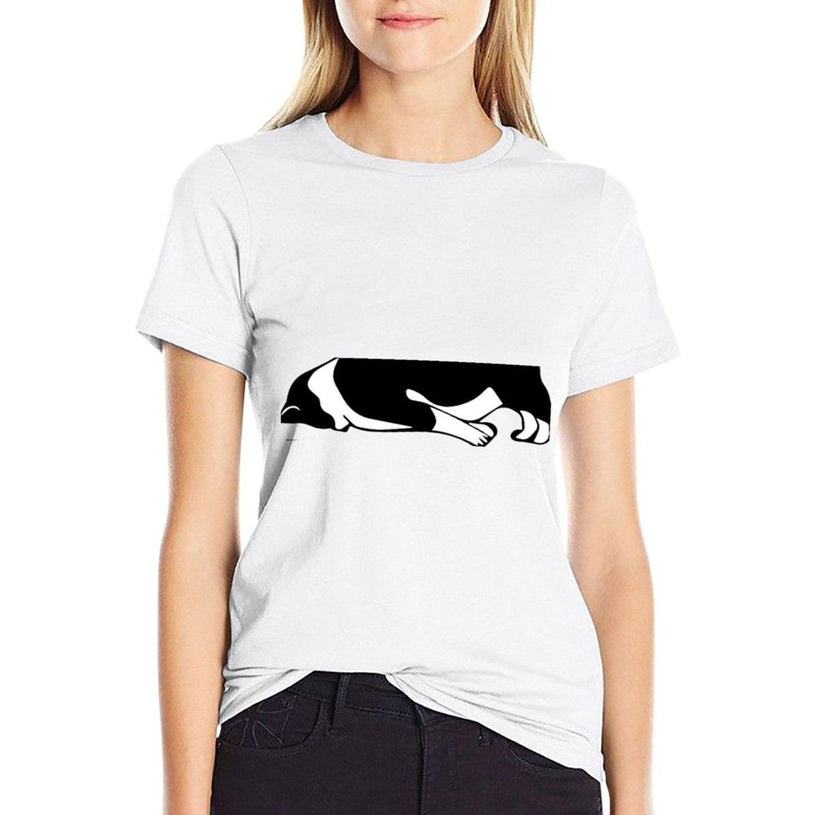 Nope Not Today Cat Funny Kitten Cat Mom Cat Dad Cat Lover  Oversized Silhouette T-Shirt
