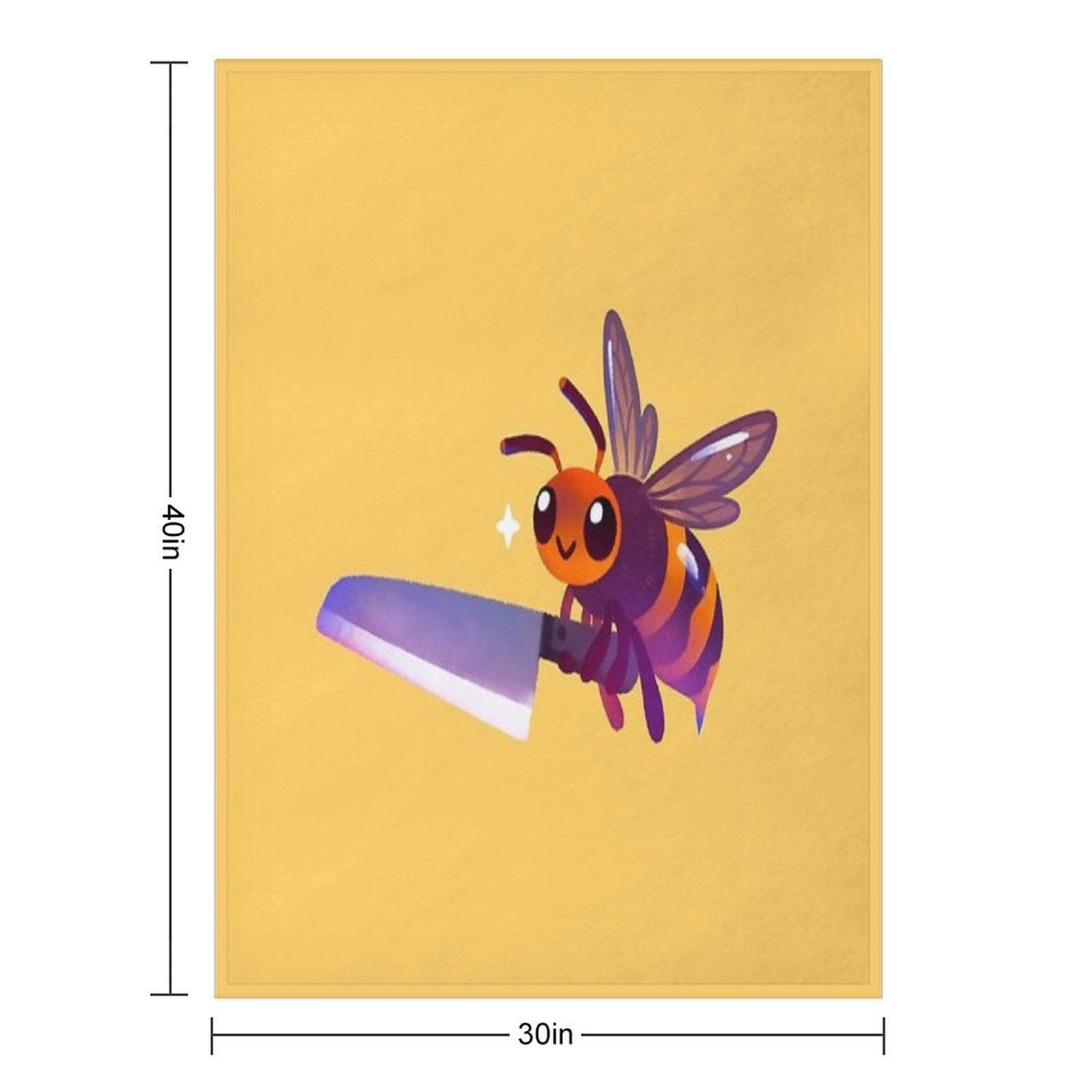 Asian Giant Hornet Throw Blanket