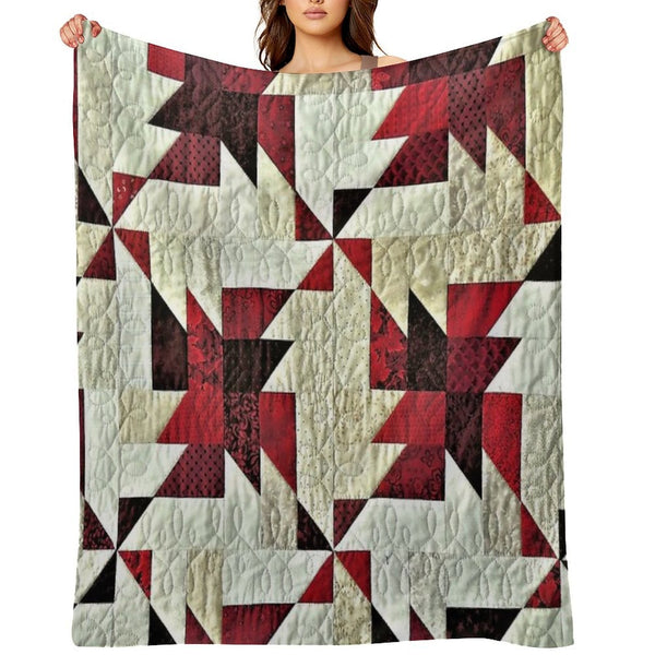 Triangle Fabric Eco-conscious Throw Blanket
