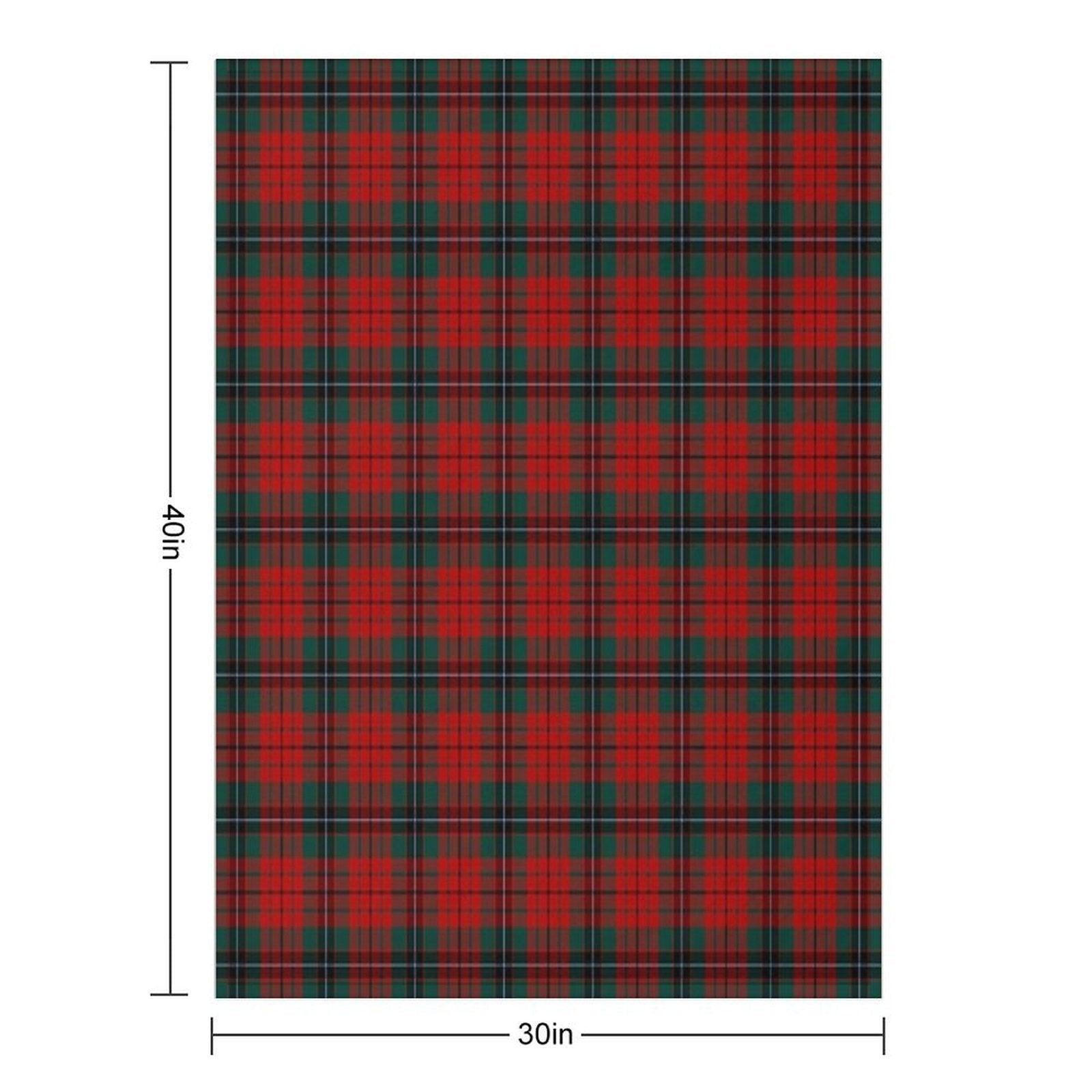 Clan Nicolson Tartan Throw Blanket