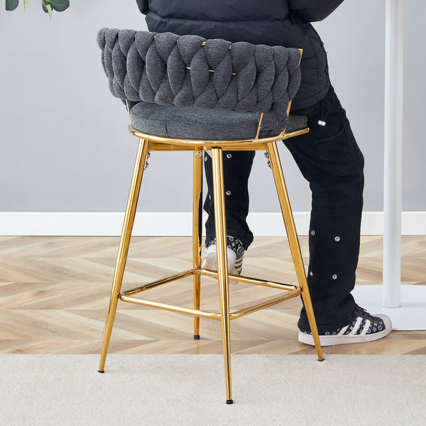 Four-Piece Modern Rotating Swivel Barstools