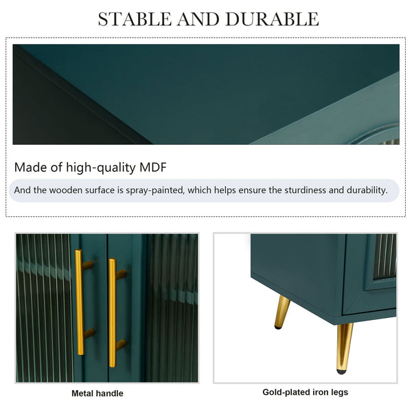 TV Stand for 65+ Inch TV, Wood TV Stand with Storage Cabinet & Adjustable Shelves, Media TV Console for Living Room Bedroom Vtng Furniture