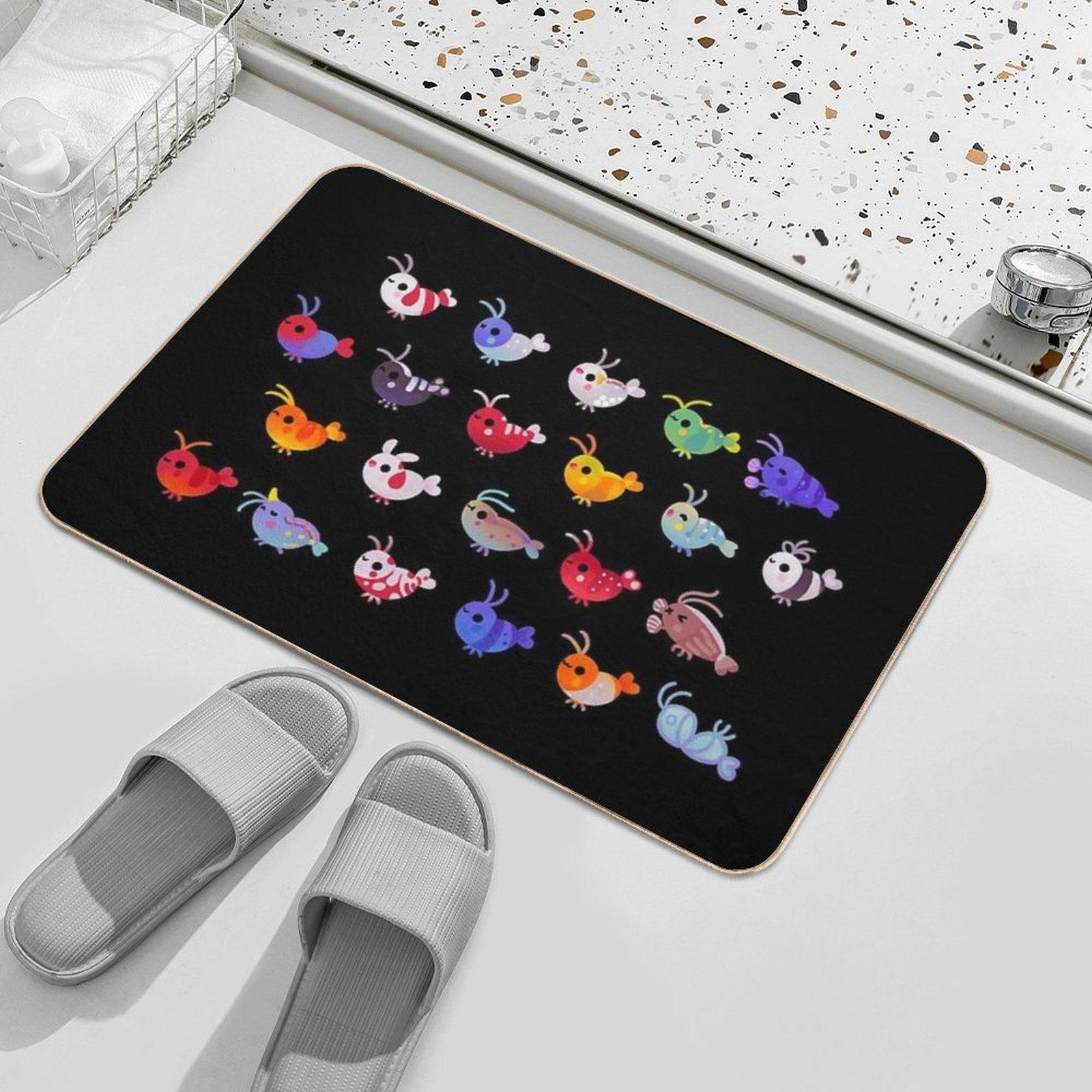 Freshwater Shrimp  High-Traffic Bath Mat
