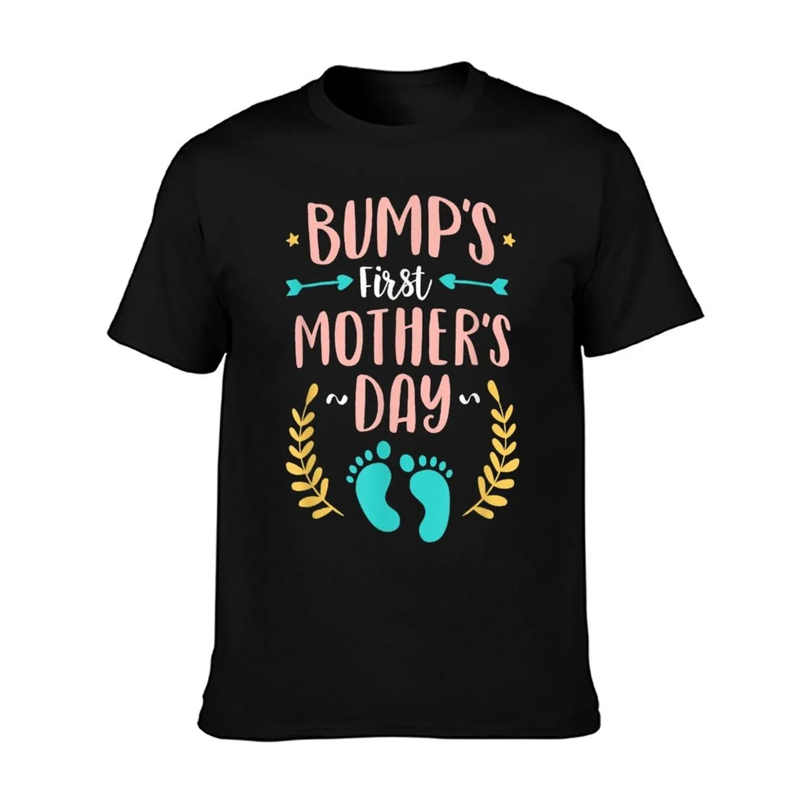Bumps First Mother's Day Shirt Baby Expecting Mom Gift T-Shirt