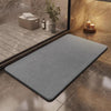 Water-absorbent Non-slip Mat Quick-drying Entryway Doormat - Square Dark Gray / 40x30CM Hard Mat