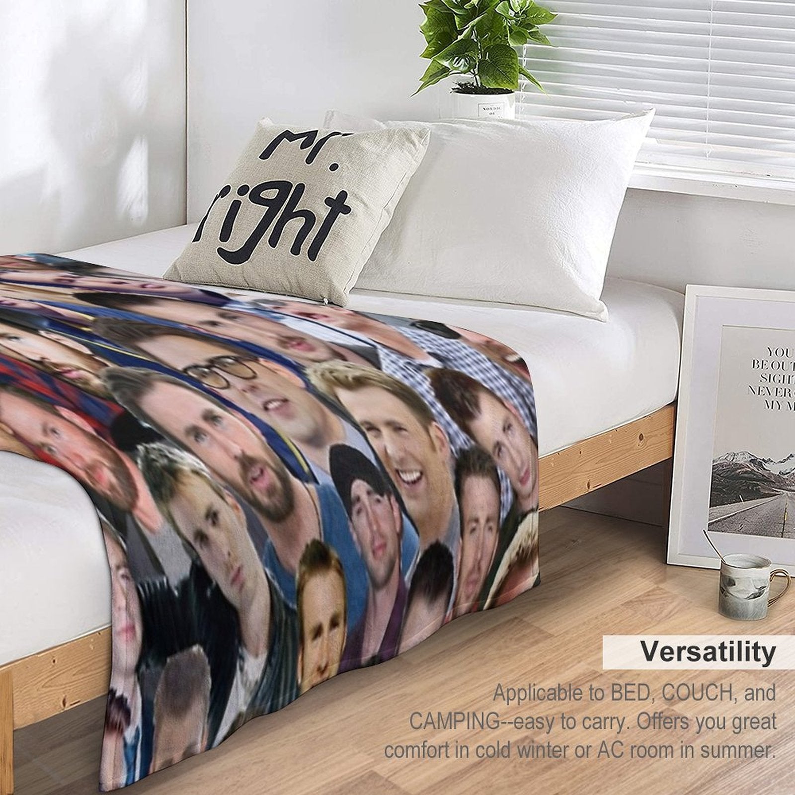 Chris Evans Collage Quick-dry Throw Blanket