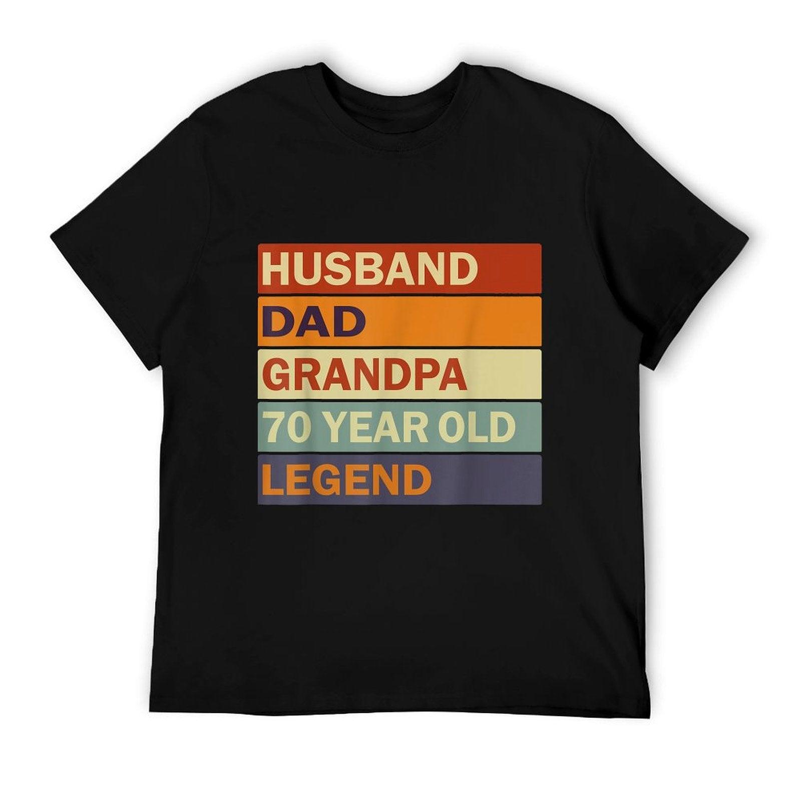 Vintage 70th Birthday Saying For 70 Year Old Dad And Grandpa T-Shirt