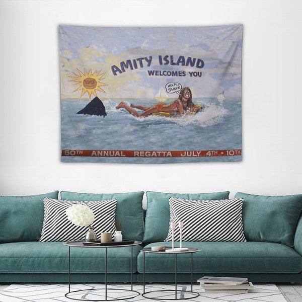Welcome To Amity Island Tapestry BionZax