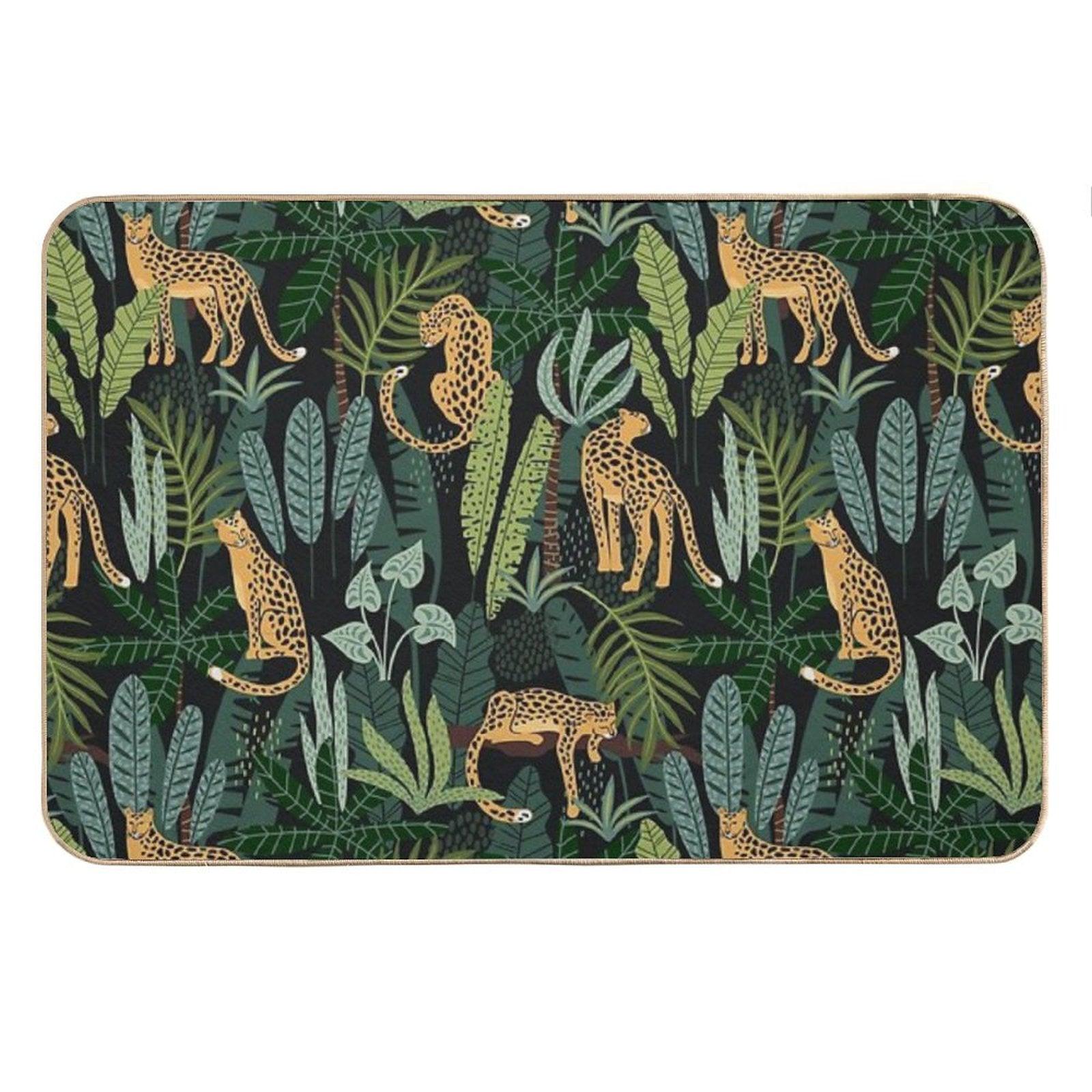 Indian Jungle  Pattern Bath Mat