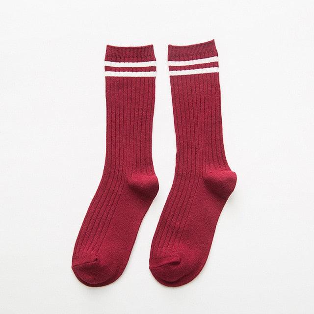 1Pair Ladies Pile Socks for Autumn Winter Pure Cotton Socks Solid Color Keep Warm Women Socks Mid Tube Socks Thickening Cashmere Socks For Men And Women