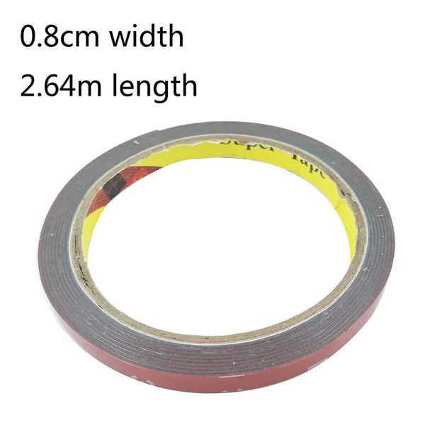 1pc 0.8CM Width Car Sticker for 3M Double Foam Faced Adhesive Tape Auto Glue Sticker Multi-function Car Accessories Car-styling