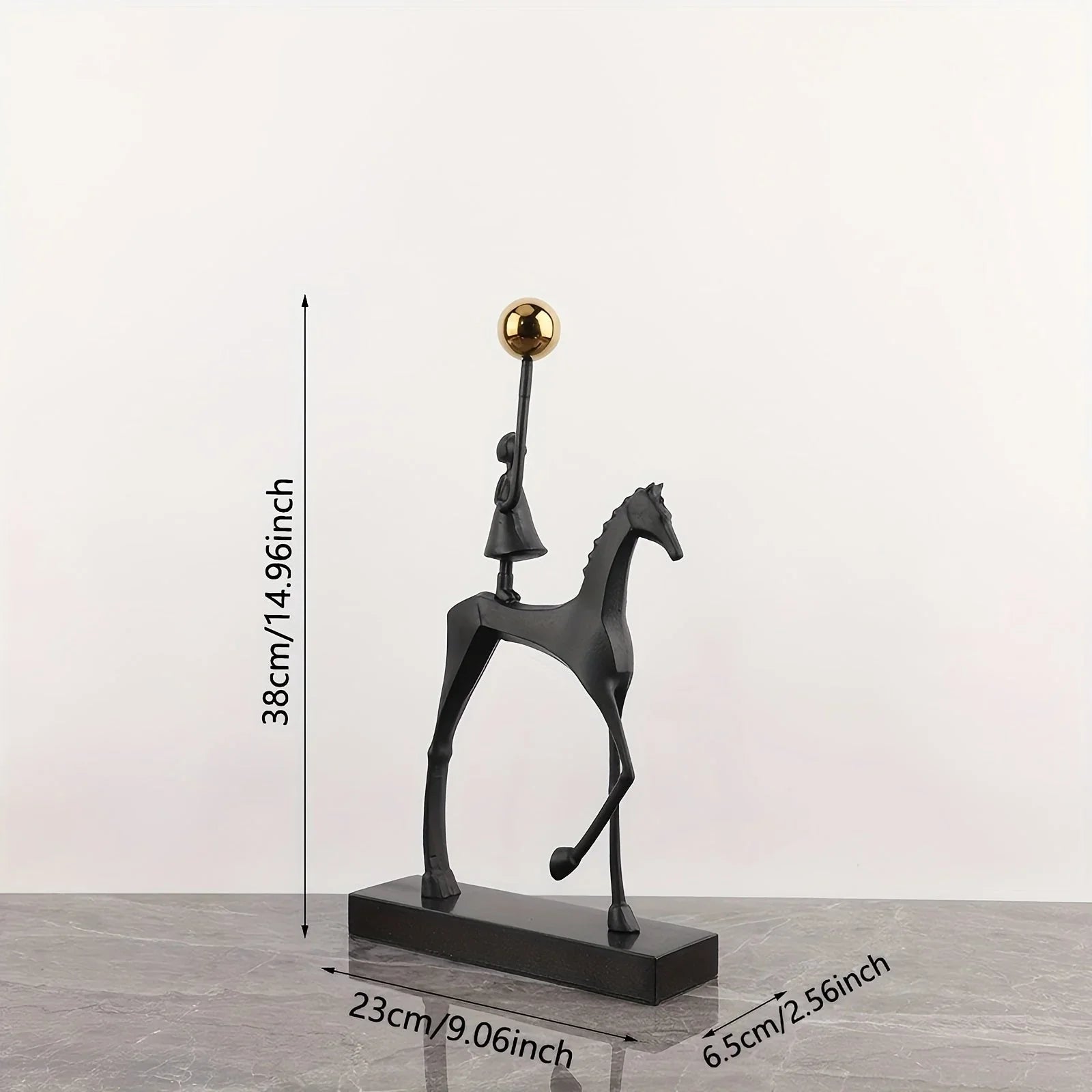 1pc Creative Cast Iron Metal Horse Ornament Home Living Room Luxury Decorative TV Cabinet Bar Tabletop Decoration