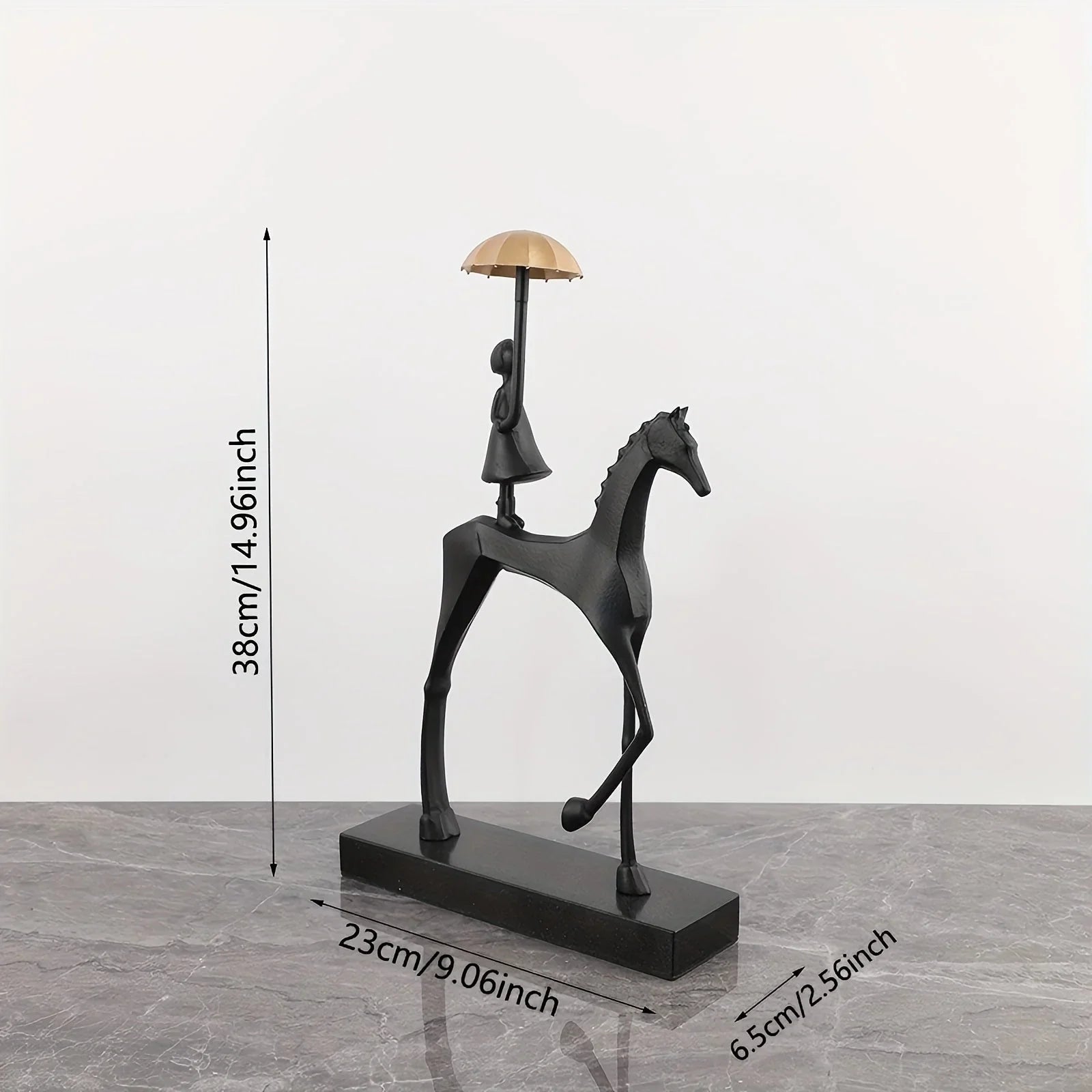 1pc Creative Cast Iron Metal Horse Ornament Home Living Room Luxury Decorative TV Cabinet Bar Tabletop Decoration