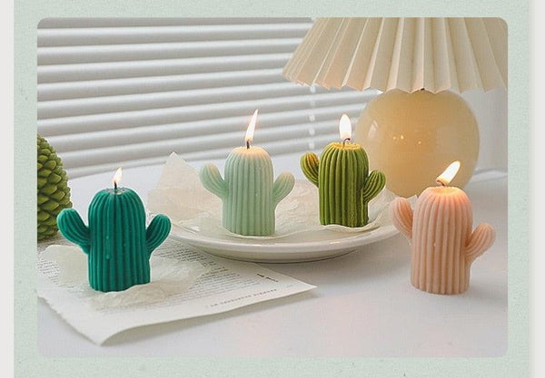 1pc Cactus Candle Handmade Delicate Cactus Candles For Birthday Party Wedding Spa Home Decoration Romantic Cute Soy Wax Aromatherapy Small Scented Relaxing Birthday Wedding Party Gift Home Decor