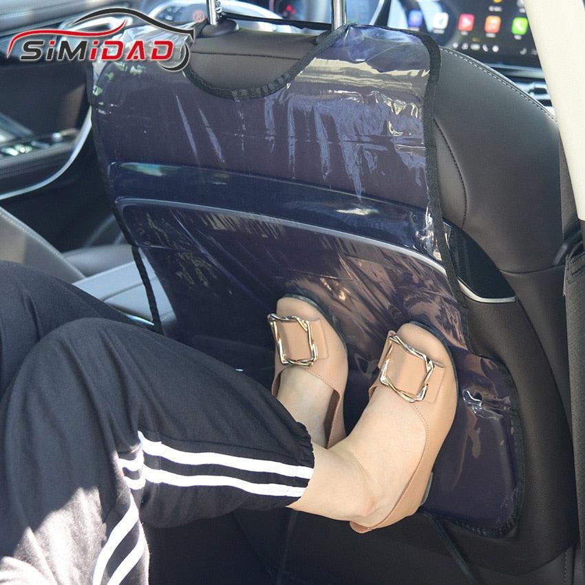 1PC Car Accessories Car Seat Back Protector Cover Anti-Child-Kick Pad Anti Mud Dirt Auto Seat Cover Cushion Kick Mat Pad Premium Quality Car Kick Mats Best Waterproof Protection for Upholstery from Dirt Mud Scratches Extra Large Car Seat Protector