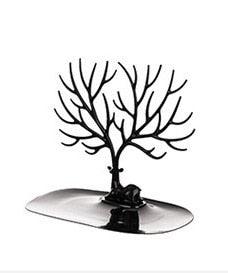 1pc Creative Deer Horn Tree Charm Jewelry Organizer Earring Bangle Necklace Bracelet Display Holder Unique Design Jewelry Organiser for Women Classic Tree Shape High Quality Necklace Earring Display Holder Tree Jewelry Organizer For Women