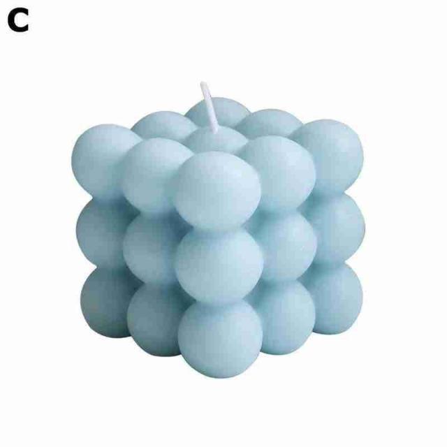 1pc Cube Wax Fragrance Candle Bougie Rose Scented Candles Cute Wax Candles Cube Scented Candle Handmade Decorative Candle Hand Poured Scented Candle Home Decor Candle for Bedroom Aesthetic  Home Geometric Decoration Cube Wax Fragrance Candle