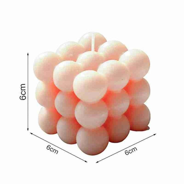 1pc Cube Wax Fragrance Candle Bougie Rose Scented Candles Cute Wax Candles Cube Scented Candle Handmade Decorative Candle Hand Poured Scented Candle Home Decor Candle for Bedroom Aesthetic  Home Geometric Decoration Cube Wax Fragrance Candle