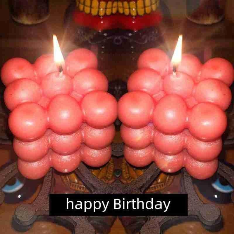 1pc Cube Wax Fragrance Candle Bougie Rose Scented Candles Cute Wax Candles Cube Scented Candle Handmade Decorative Candle Hand Poured Scented Candle Home Decor Candle for Bedroom Aesthetic  Home Geometric Decoration Cube Wax Fragrance Candle