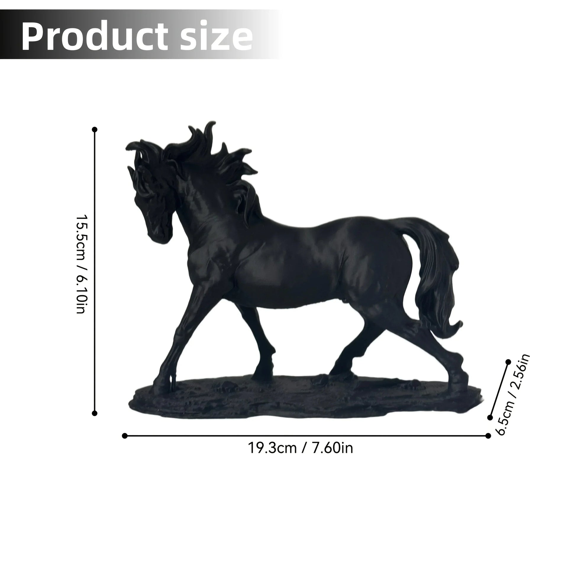 1pc Elegant Walking Horse Statue | Abstract Resin Decor for Living Room, Office Desk, and Wine Cabinet - Ideal Gift for Equestrian Enthusiasts, New Year Gift