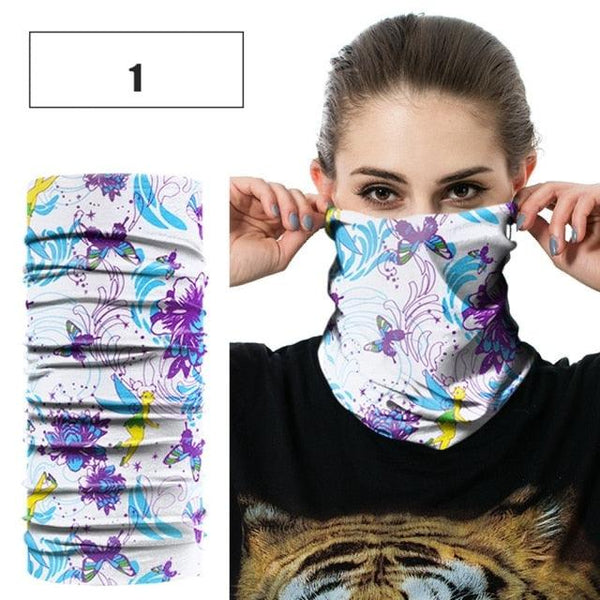1PC Fashion Men Women Head Face Neck Sunshade Collar Gaiter Tube Bandana Scarf Sports Headwear Scarf Dustproof Outdoor Fishing Face Mask Reusable Washable Cloth Bandanas Women Men Neck Gaiter Cover Turban Multipurpose Balaclava