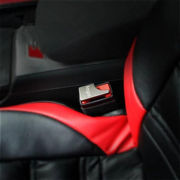 1PC Hidden Zinc Alloy Car Safety Seat Belt Buckle Universal Seat Belt Clips Carbon Fiber Alarm Stoppers Clip Car Accessories Universal Seat Belt Buckle Auto Metal Seat Belts Clip