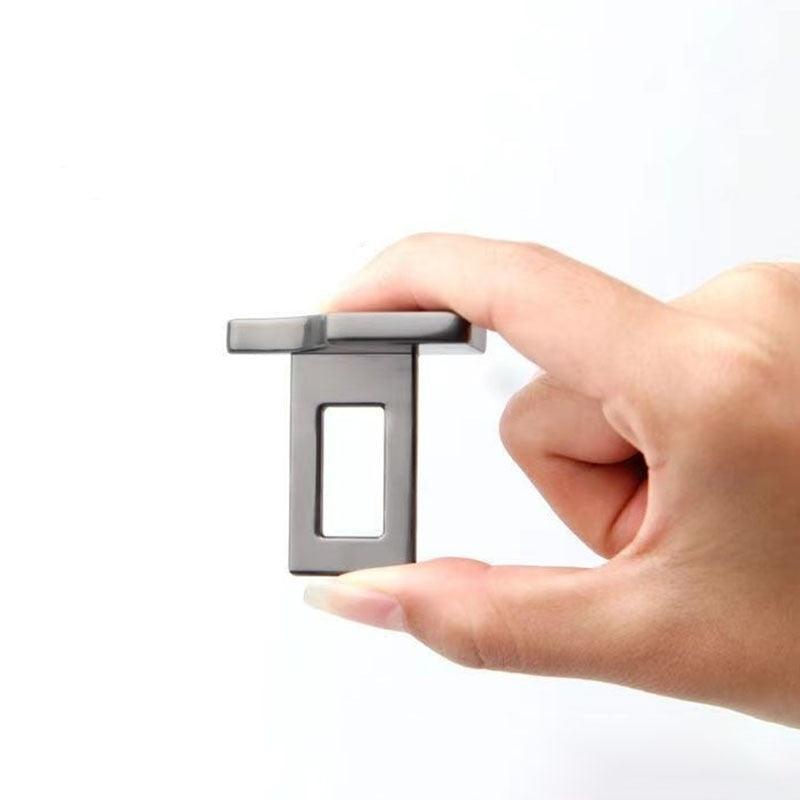 1PC Hidden Zinc Alloy Car Safety Seat Belt Buckle Universal Seat Belt Clips Carbon Fiber Alarm Stoppers Clip Car Accessories Universal Seat Belt Buckle Auto Metal Seat Belts Clip