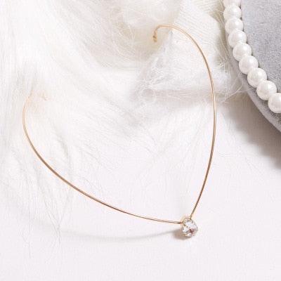 1PC New Fashion Headbands For Women Crystal Alloy Hairbands Back Holder Headwear Girls Lovely Hair Band Hair Accessories Headdress For Weddings